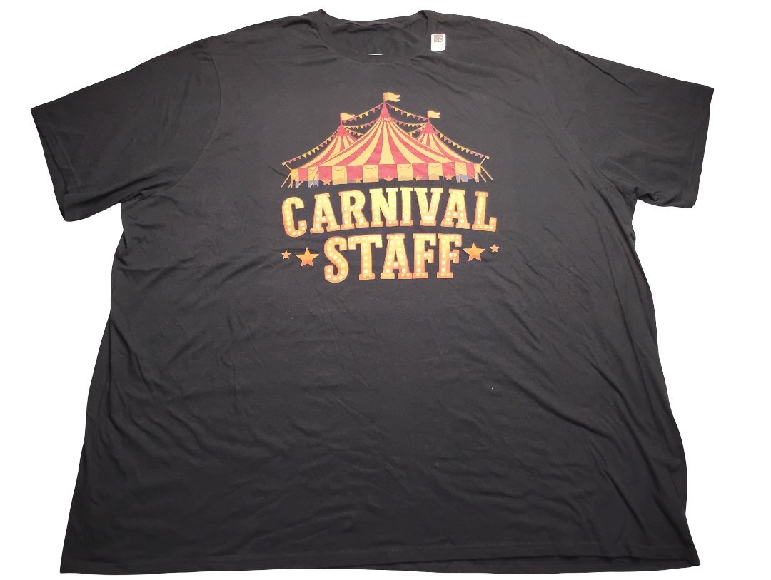 T shirt Carnival Staff 6XLT 100% Cotton
