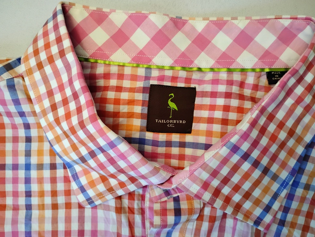 Camisa manga corta Marca TAILORDBYRD Size 4XL | 100% Cotton