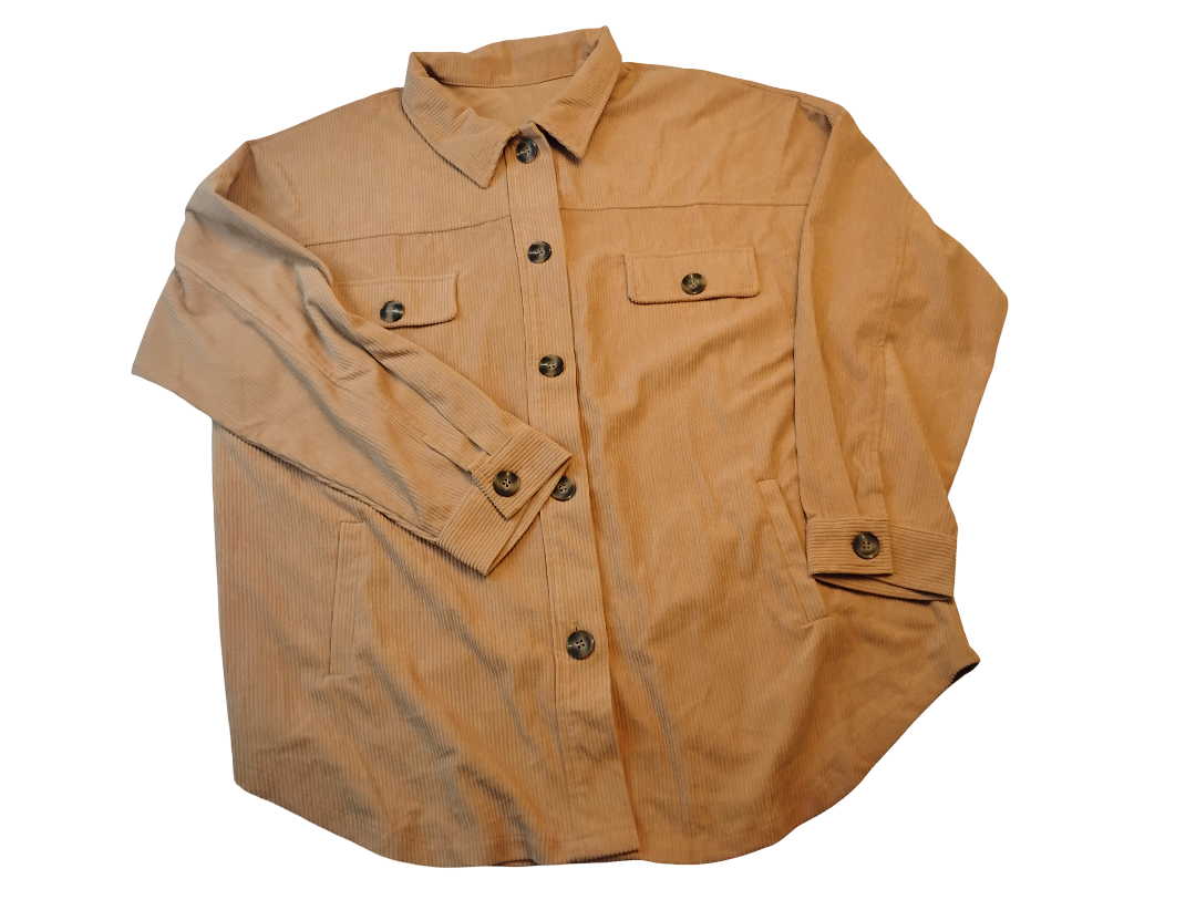 Camisa manga larga | Hermosa de tipo Corduroy | Size 2xl