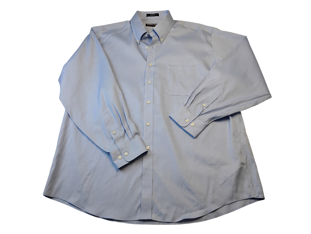 Camisa manga larga con bolsillo Marca Kirkland Signature SIze 18-35 | 100%Extra Long Staple Cotton