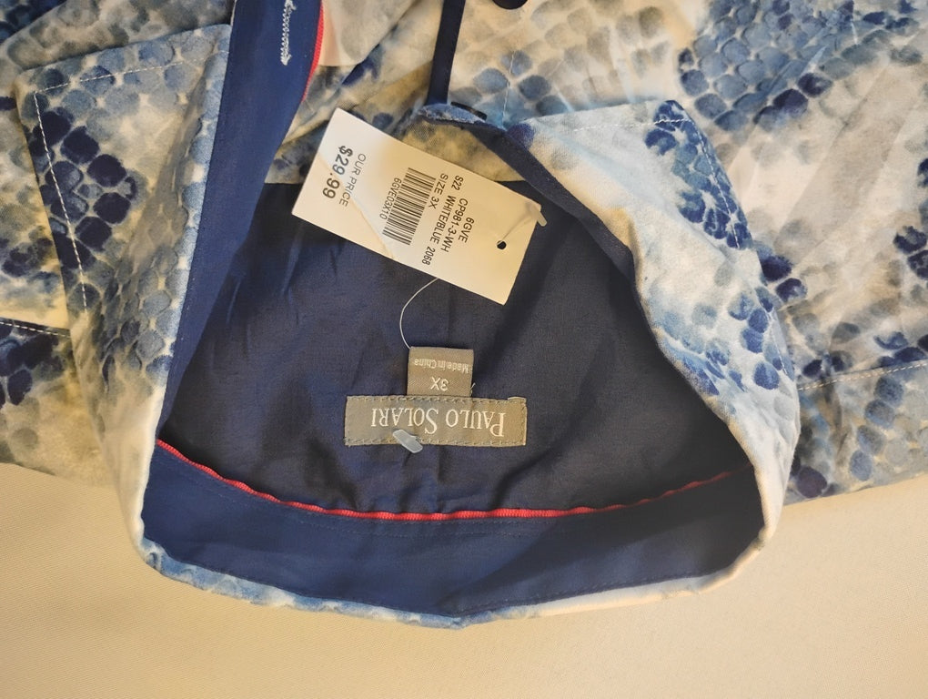 Camisa Manga Corta Marca Paulo Solari Size 3X