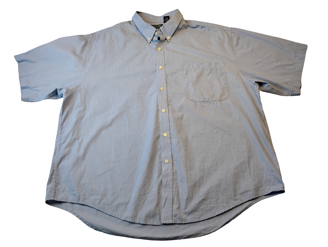 Camisa manga corta de botones con bolsillo Marca Puritan Size 2XL 50/52