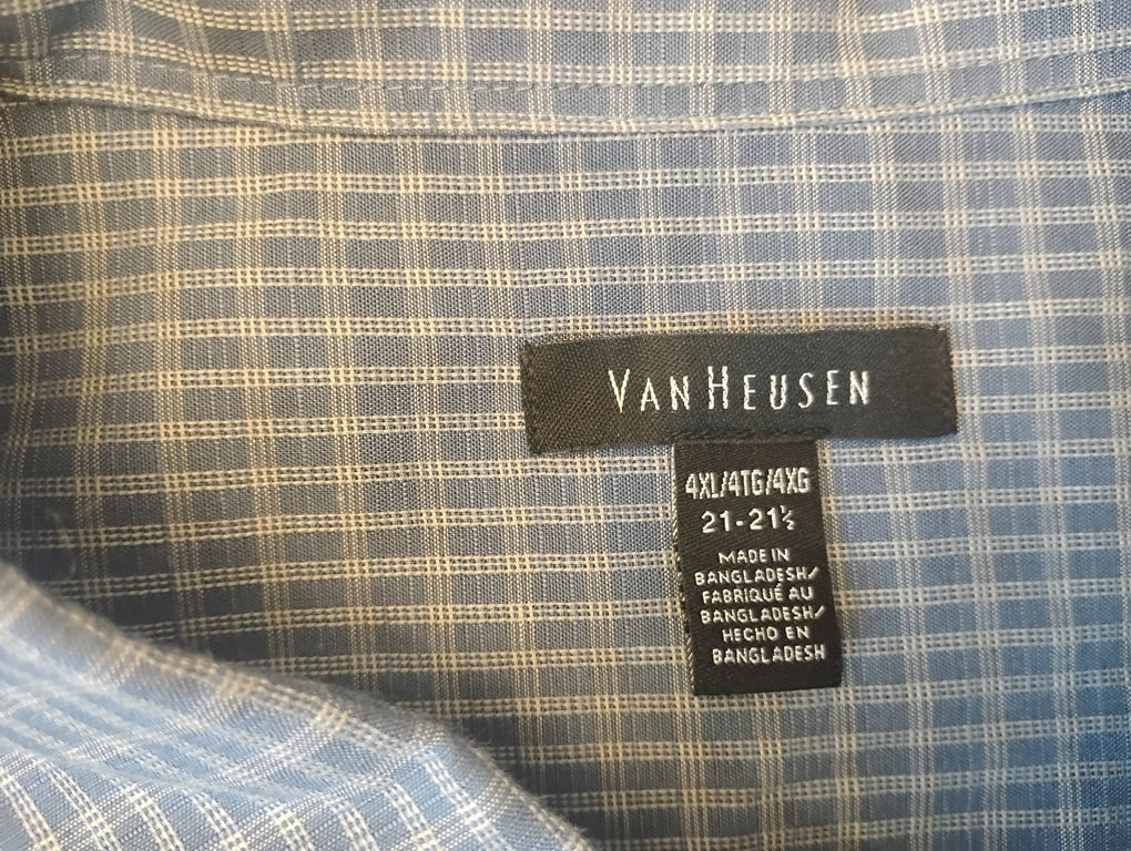 Camisa manga corta de botones Marca Van Heusen Size 4XL | 4XL TG