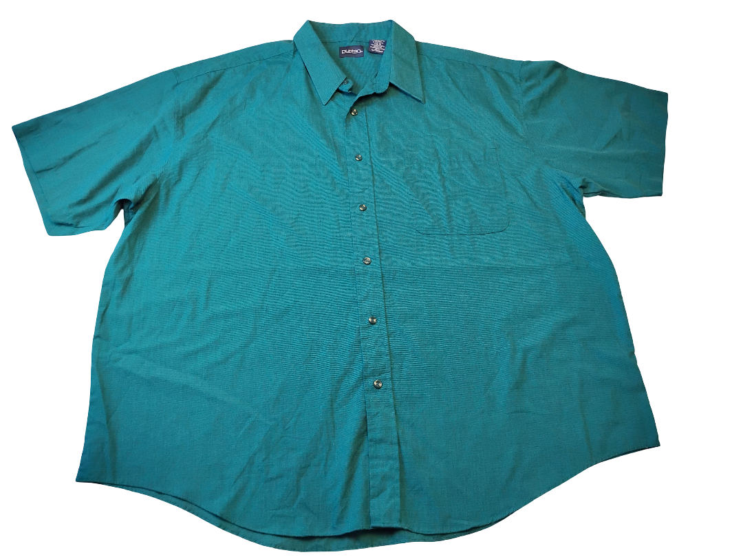 Camisa manga corta de botones | Marca PURITAN | Size 2XL