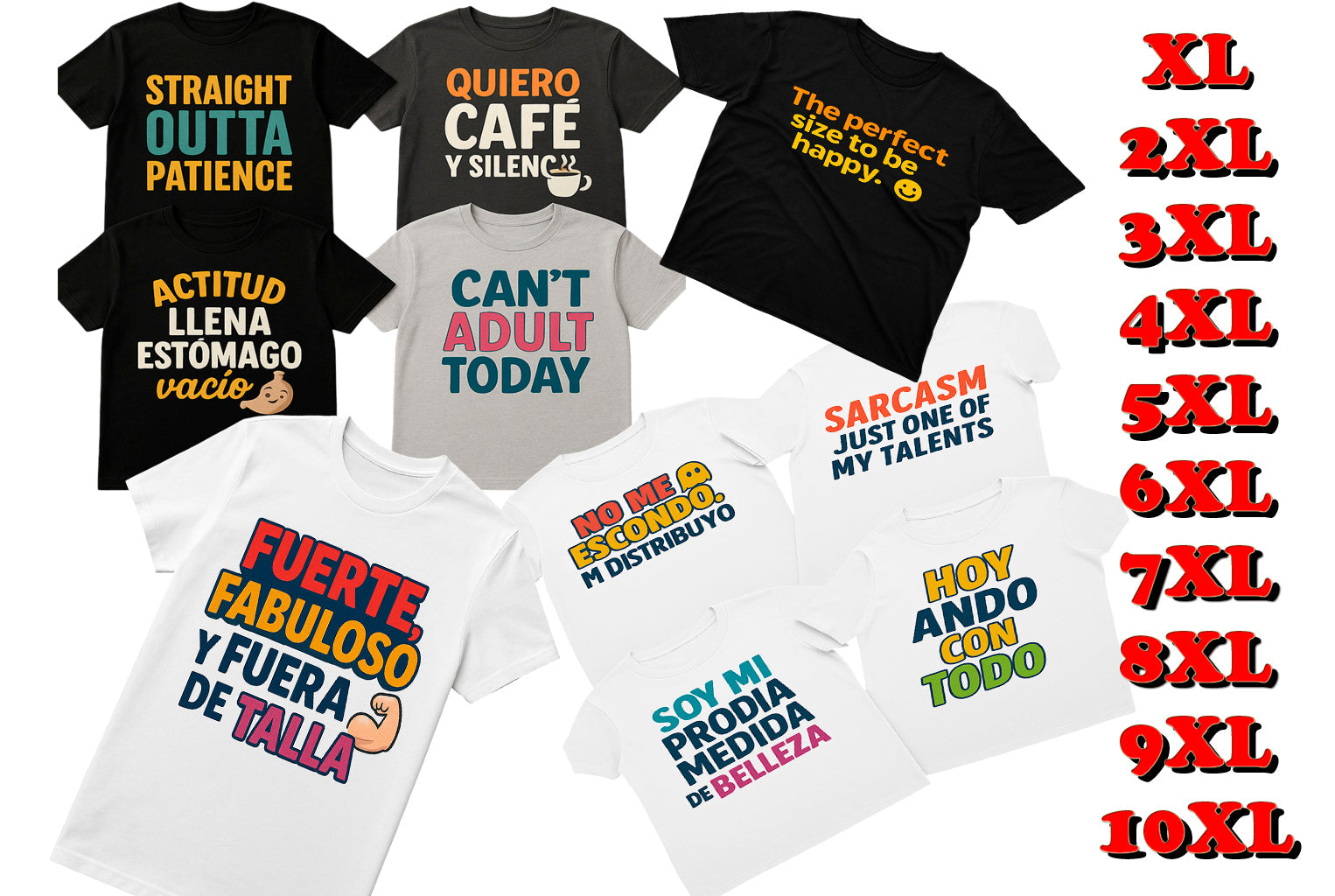 T-shirt con mensajes