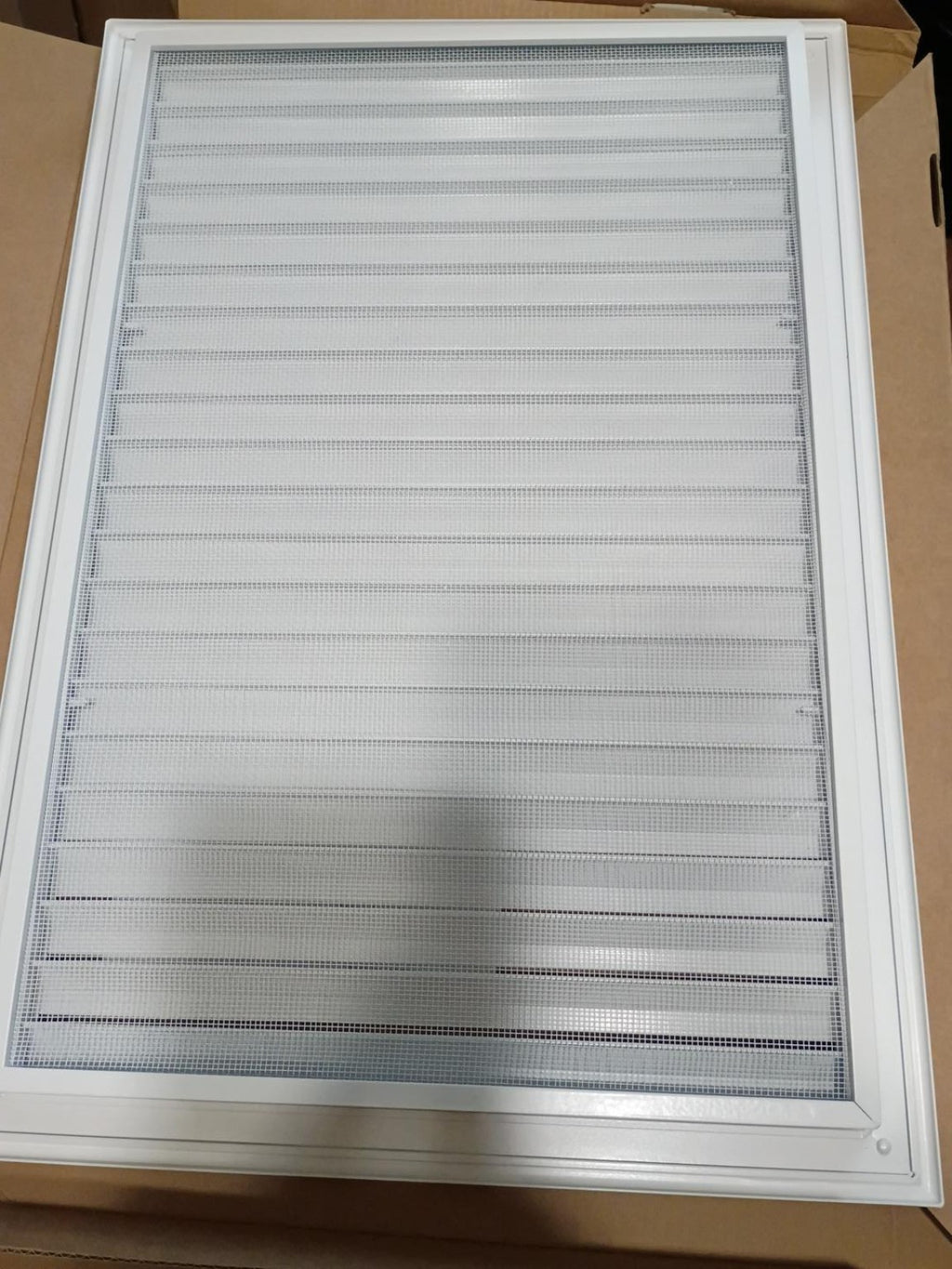 Zepoty 14x20 Aluminum Gable Attic Vent White with Metal Screen New
