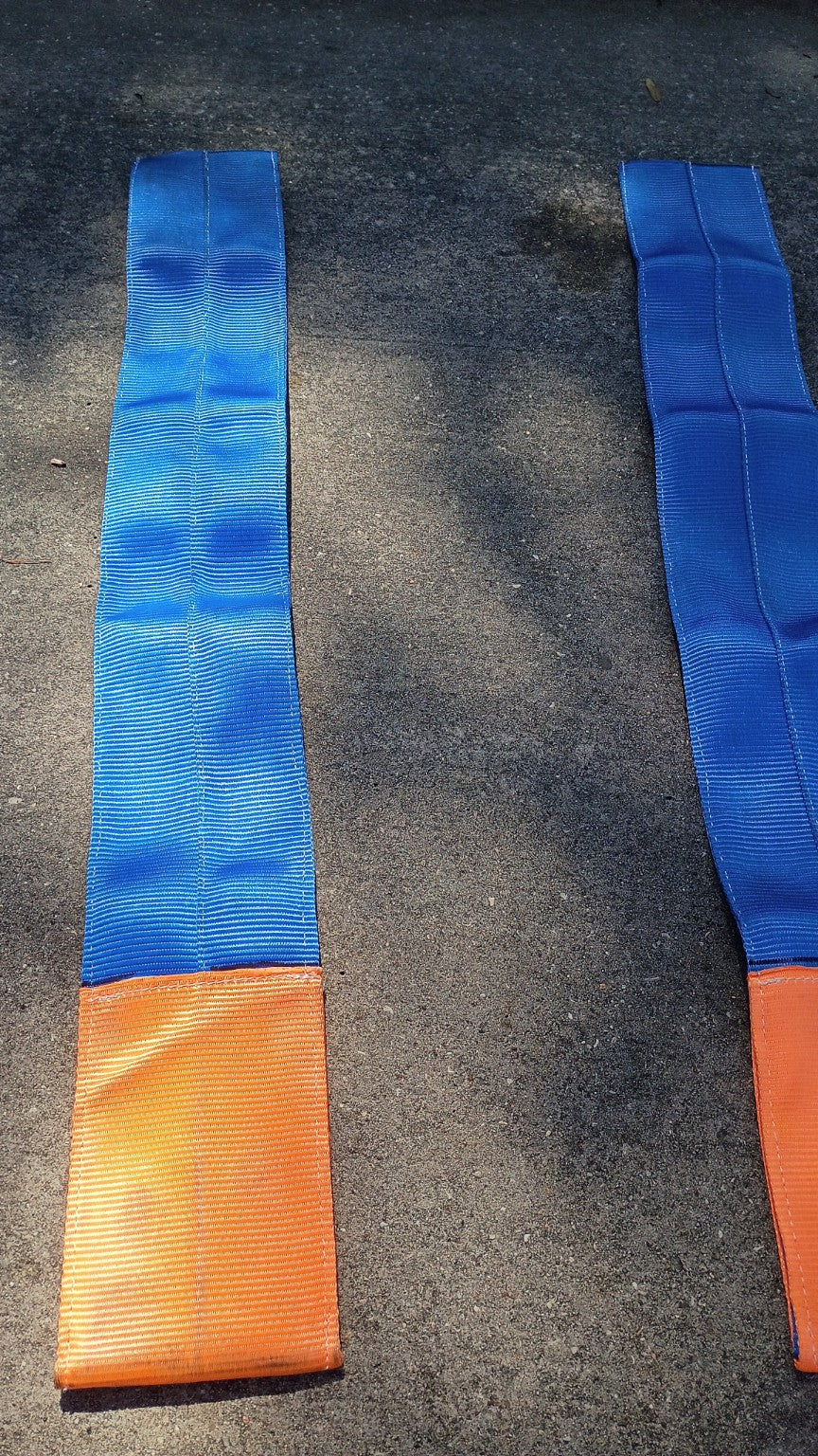 jioyoseire Forklift Fork Covers – 48"-60" L x 3"-7" W – Blue/Orange