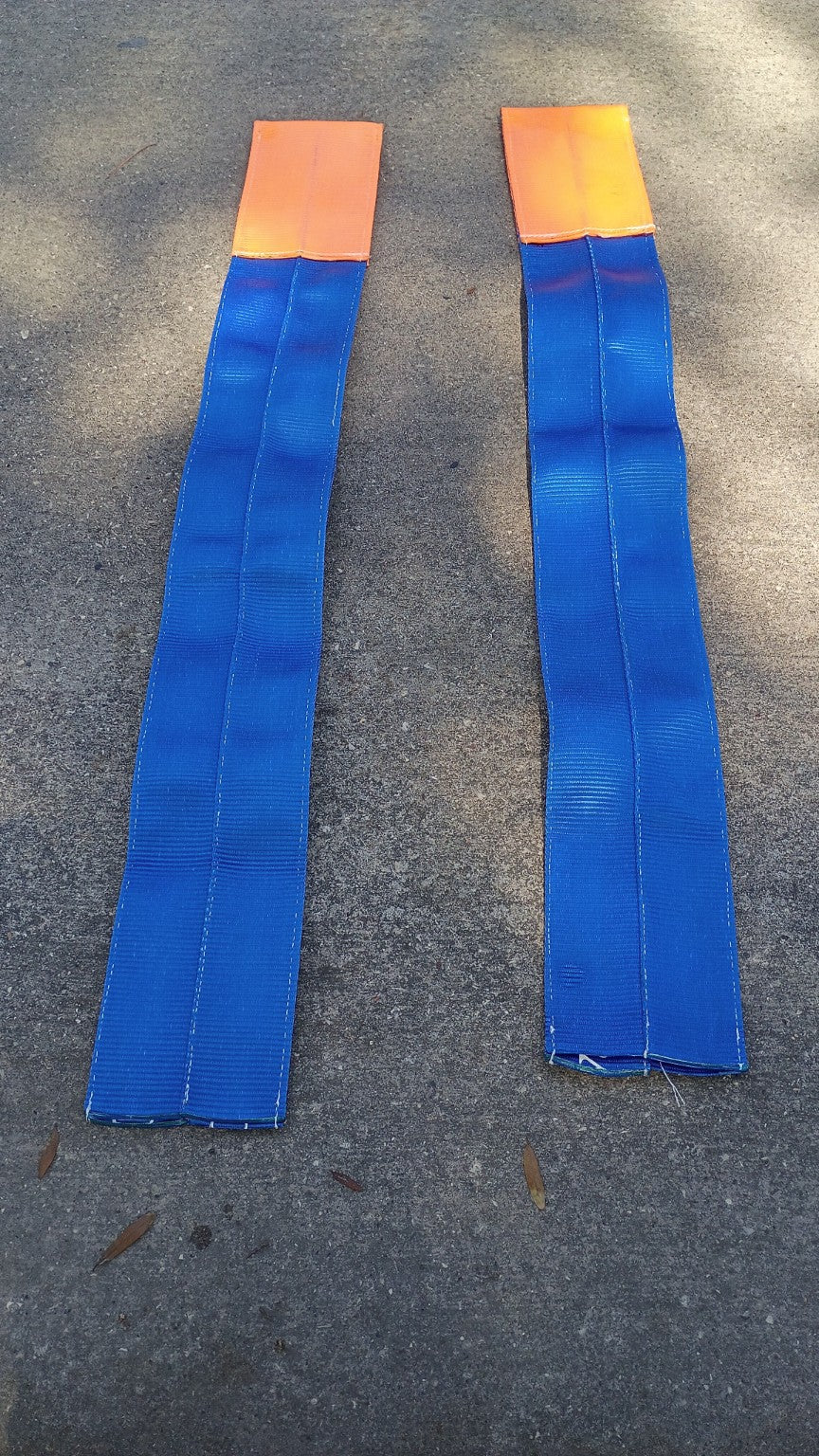 jioyoseire Forklift Fork Covers – 48"-60" L x 3"-7" W – Blue/Orange