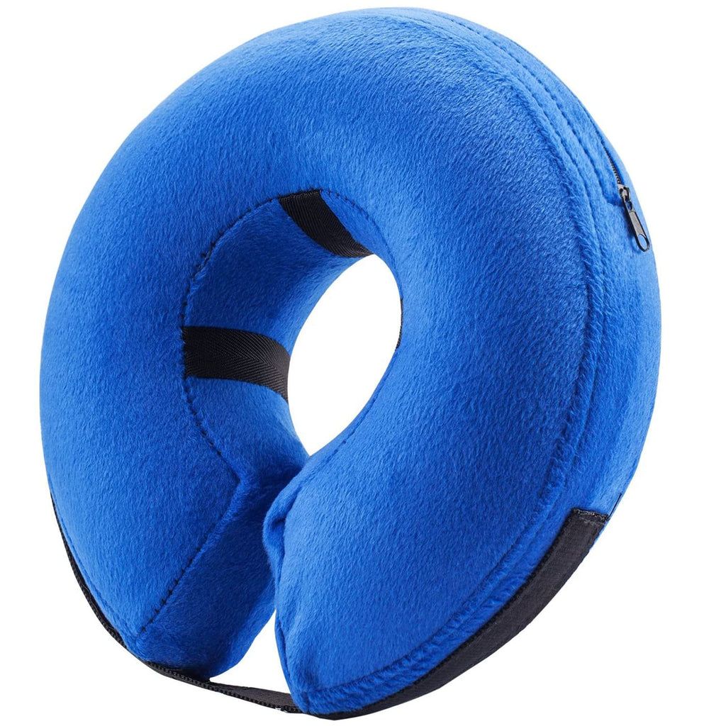 BENCMATE Inflatable Dog Cone Collar Alternative After Surgery – Blue