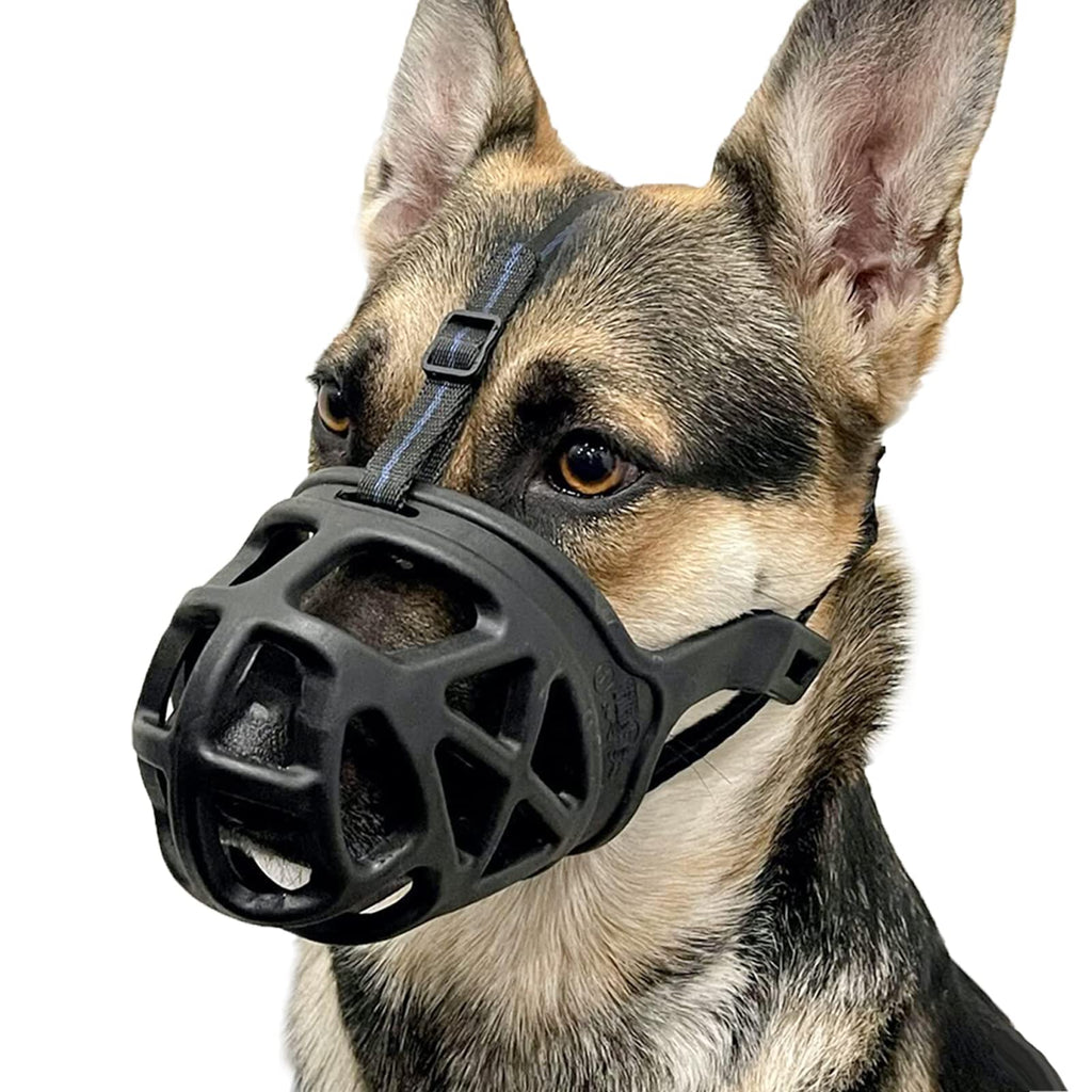 BARKLESS Dog Basket Muzzle Adjustable Breathable Anti Bite Training Grooming S-XL
