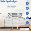 FullWoyi Adjustable Bed Assist Rail for Elderly Safety 400 lbs w/ Storage Bag