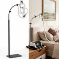 Oslora CPAP Hose Holder 67" Adjustable Metal Stand with Protective Mat Black