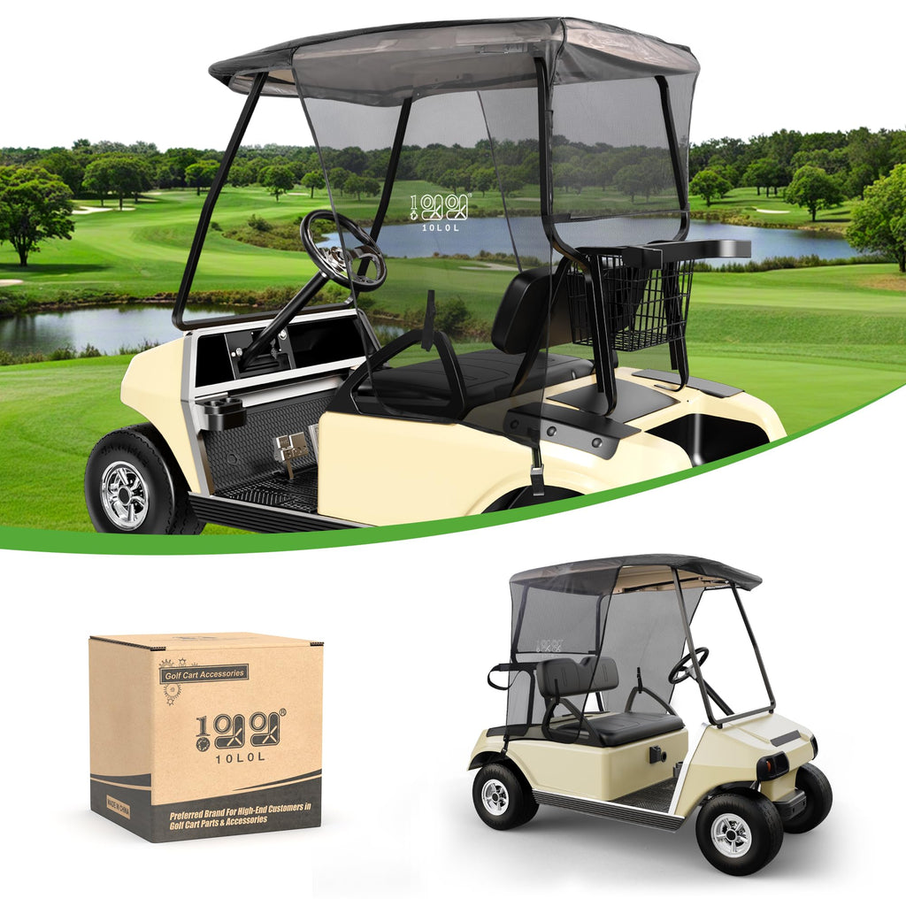 10L0L Golf Cart Sun Shade Cover Club Car DS Precedent EZGO TXT RXV 59x40 Open Box