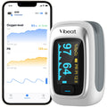 Vibeat Bluetooth Fingertip Pulse Oximeter Blood Oxygen SpO2 & Pulse Rate Monitor with Free App