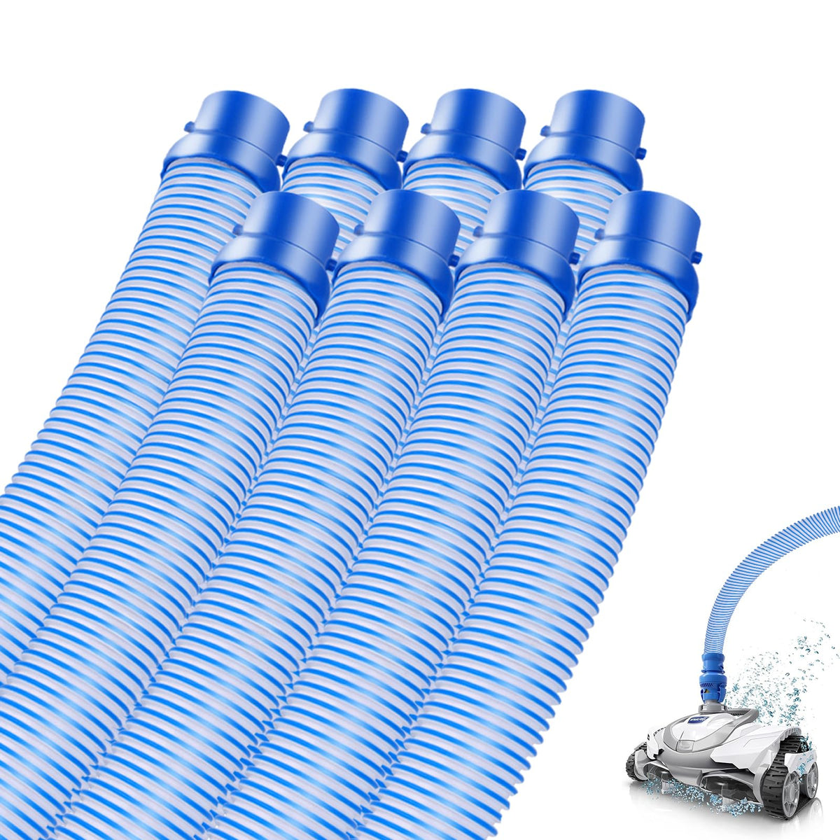 GIESIOE 8 Pack 39" Pool Cleaner Hoses for Zodiac MX6 MX8 Baracuda Twist Lock