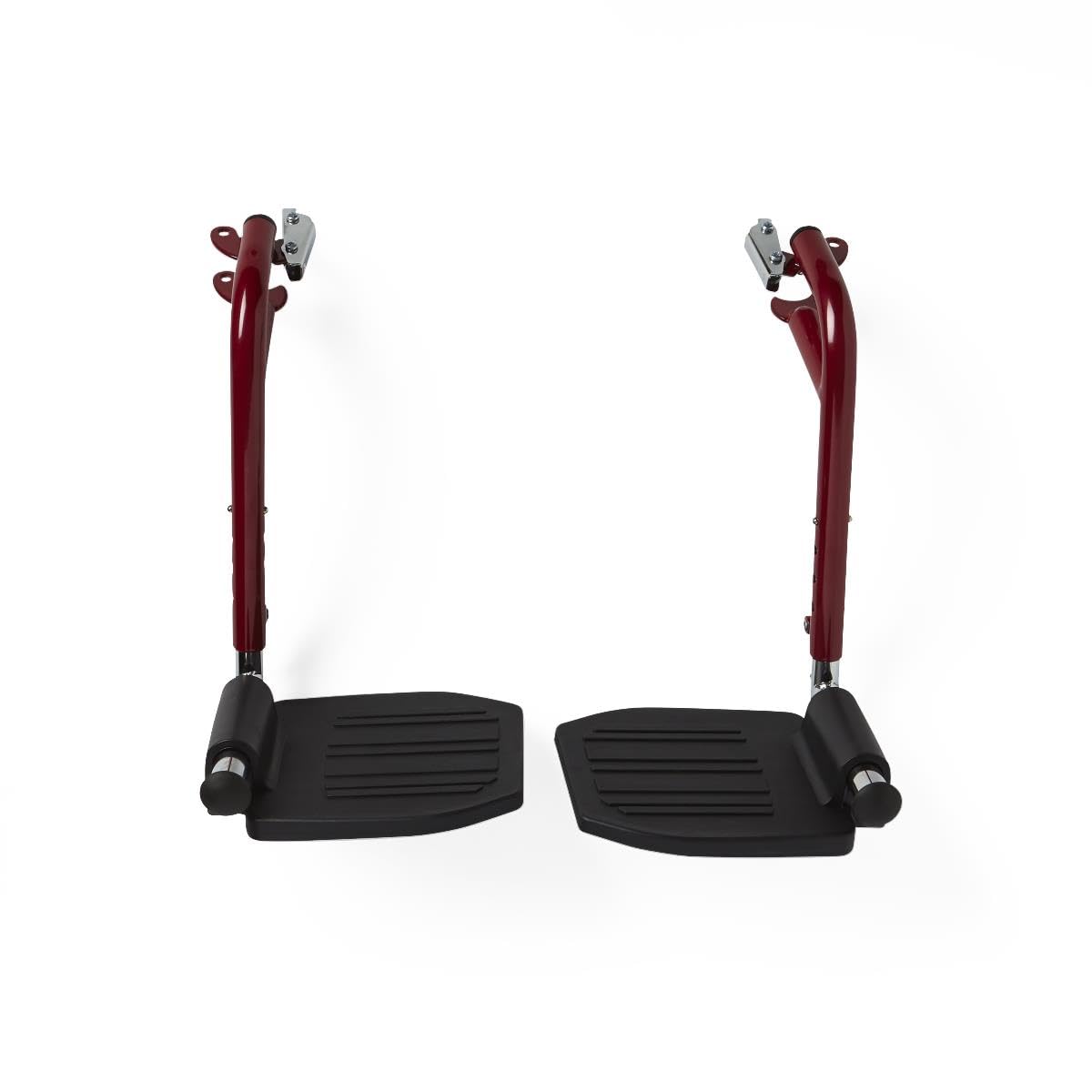 Medline Wheelchair Footrests – RED – Replacement Leg Rests – Pair