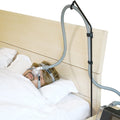LONYEON Foldable CPAP Hose Holder Bedside Stand Hanger with Travel Bag Black