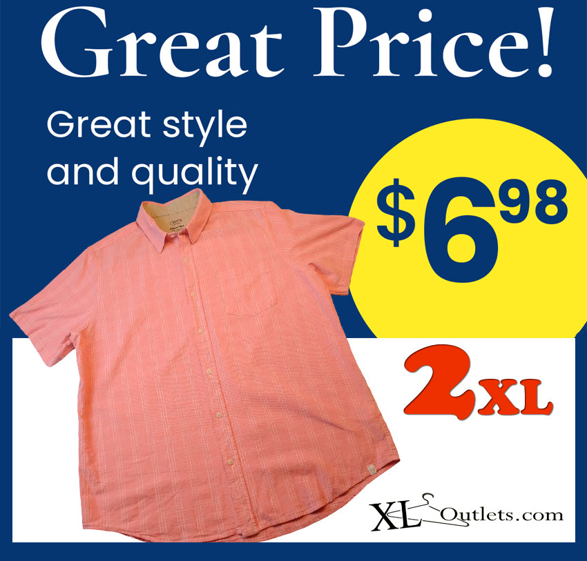 Camisa manga corta de botones con bolsillo Marca Chaps Size 2XL | TTG