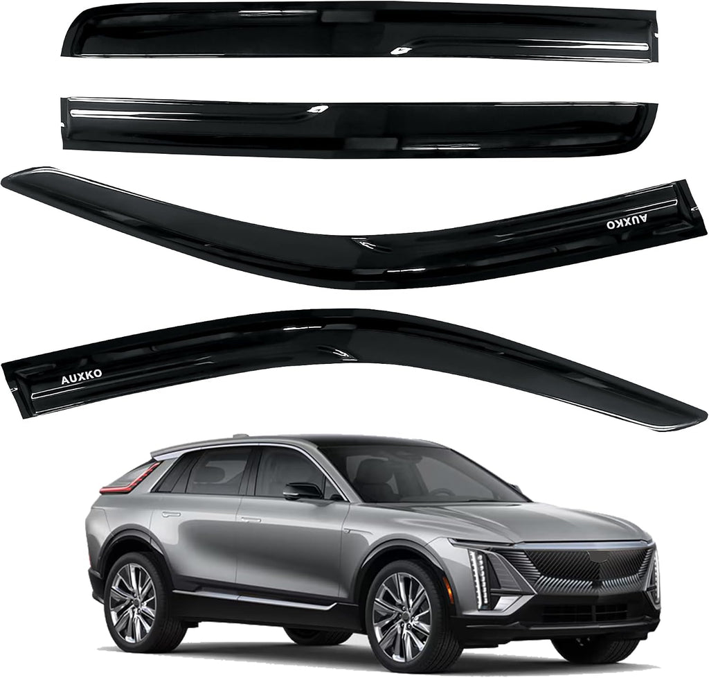 AUXKO Window Vent Visors for Cadillac Lyriq 2023-2026 Rain Guards 4PCS Smoke