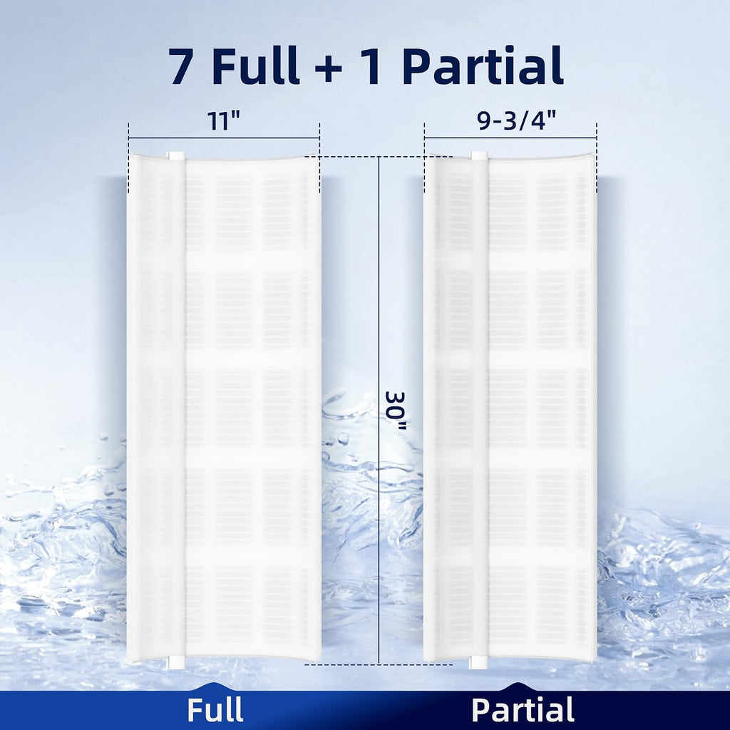 POOLVEFECT DE Pool Filter Grid Set 60 Sq Ft 30" 8-Piece Local Pickup Only