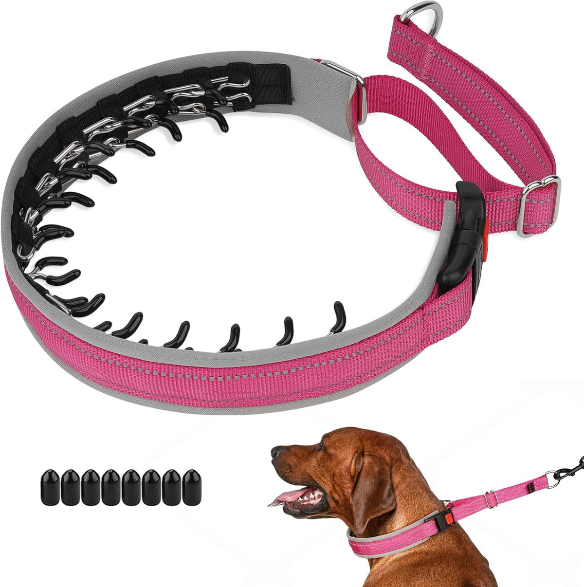 Mayerzon Martingale Dog Training Collar Hot Pink Reflective Small Medium Large XL