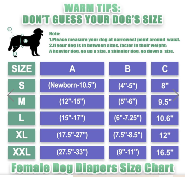 Wegreeco Washable Female Dog Diapers Large Black Reusable – 9 Pack