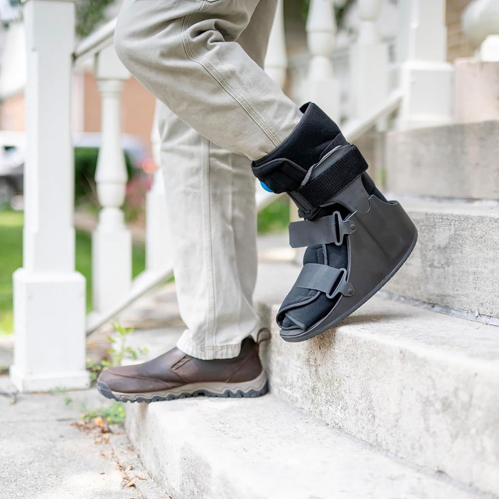 United Ortho USA14115 Short Air Cam Walker Boot Medium Black Walking Fracture Brace