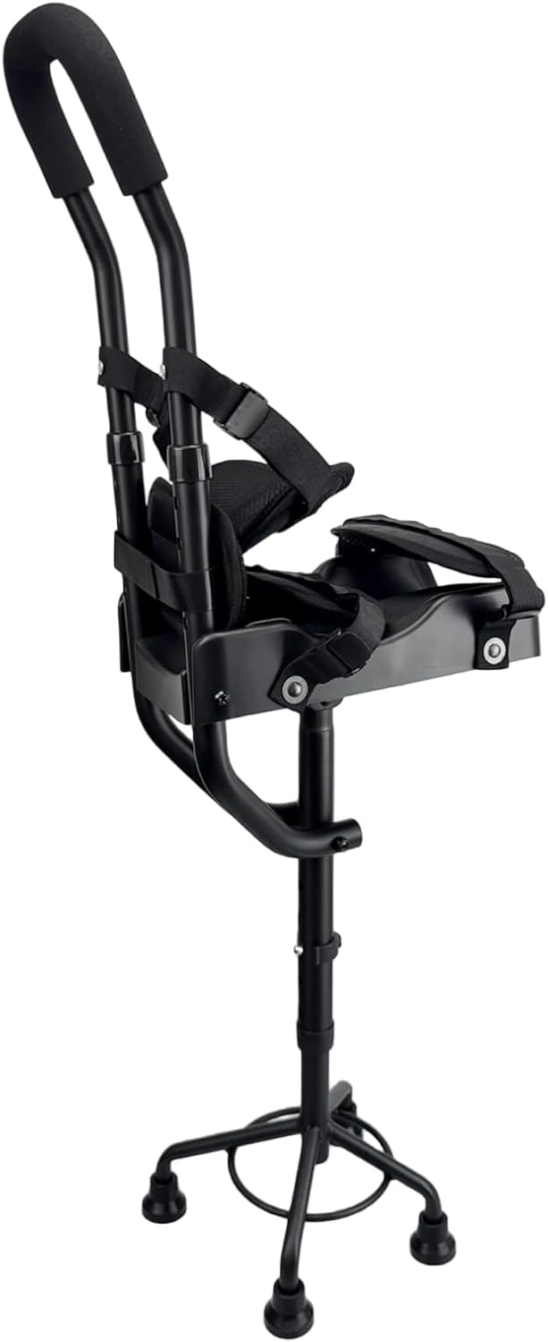 BYIECLD Hands Free Knee Crutch Adjustable Mobility Support Left & Right Leg 275 lb