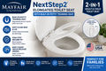 Mayfair NextStep2 Elongated Toilet Seat with Built-In Toddler Potty Training Seat Soft Close White