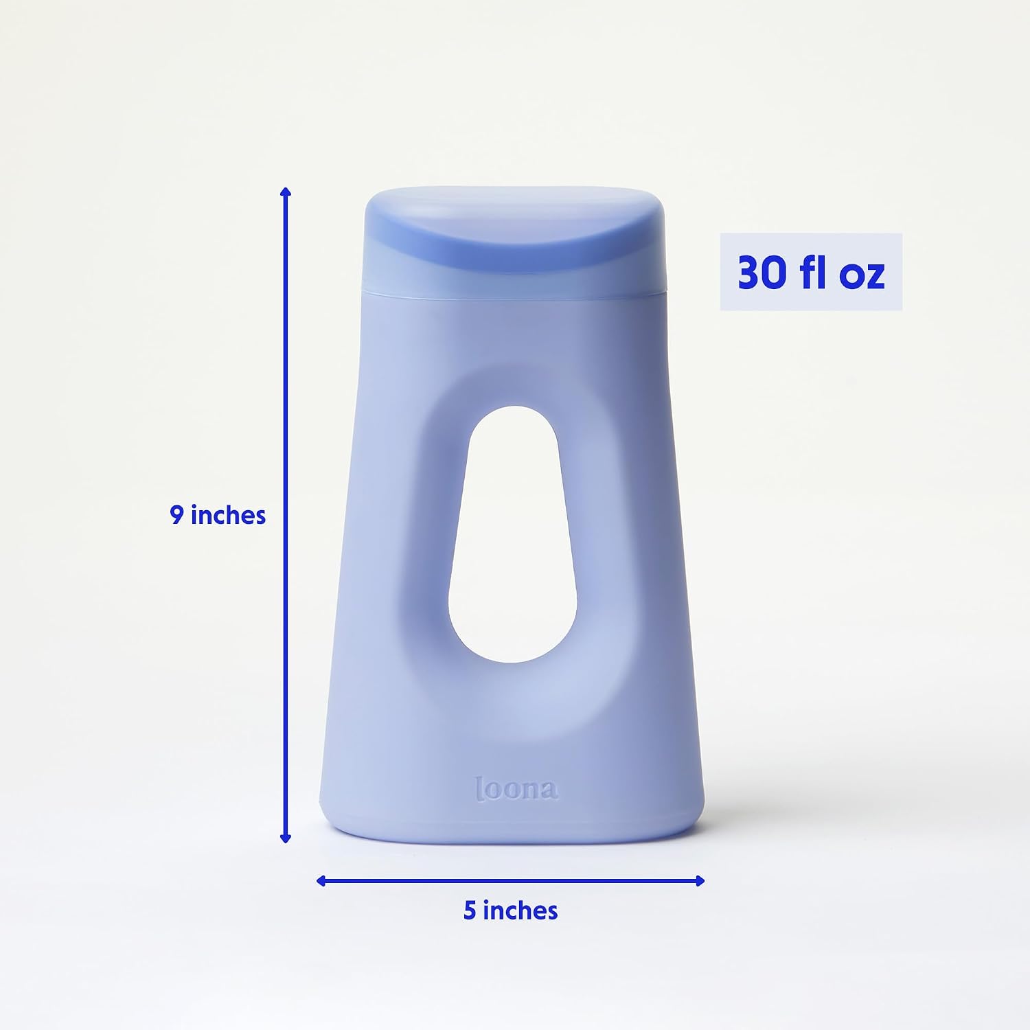 Loona Premium Female Urinal Quiet No Splash Travel Bedside Outdoor Blue HSA FSA