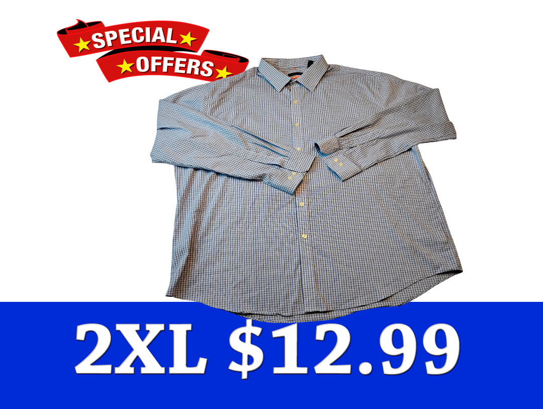 Camisa manga larga | Marca Van Heusen Traveler | 2XL | TTG