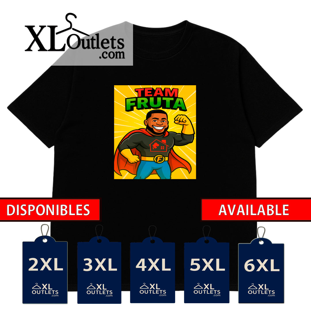 T-shirt |  Team Fruta |  Mix 71 | Size Small, Medium, Large,  XL, 2XL, 3XL, 4XL, 5XL, 6XL | 100% COTTON