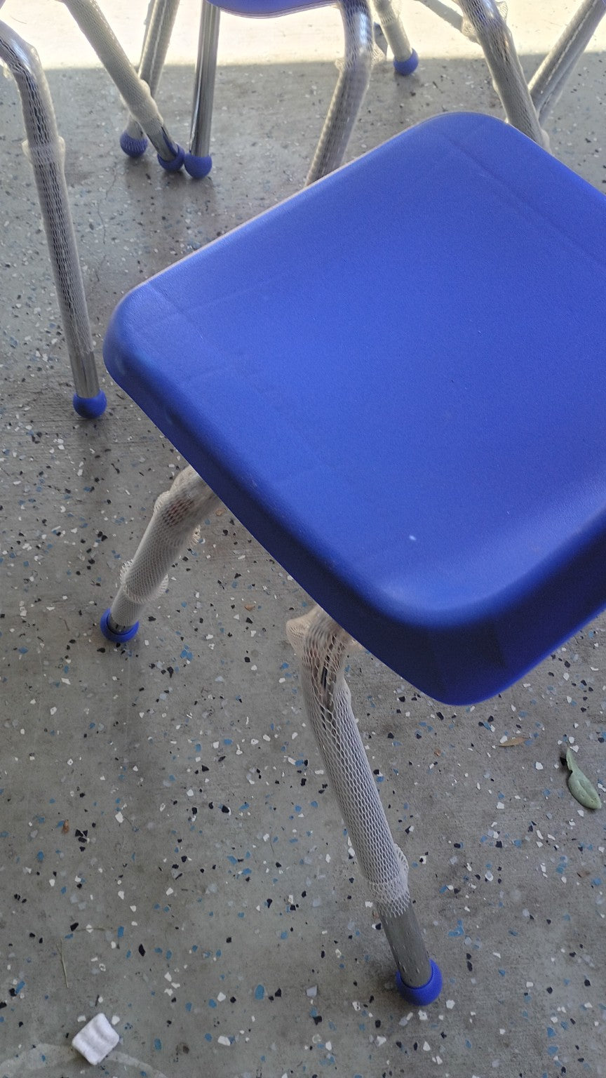 FDP 12" School Stack Chairs Blue 6 Pack Classroom Daycare Local Pickup Only