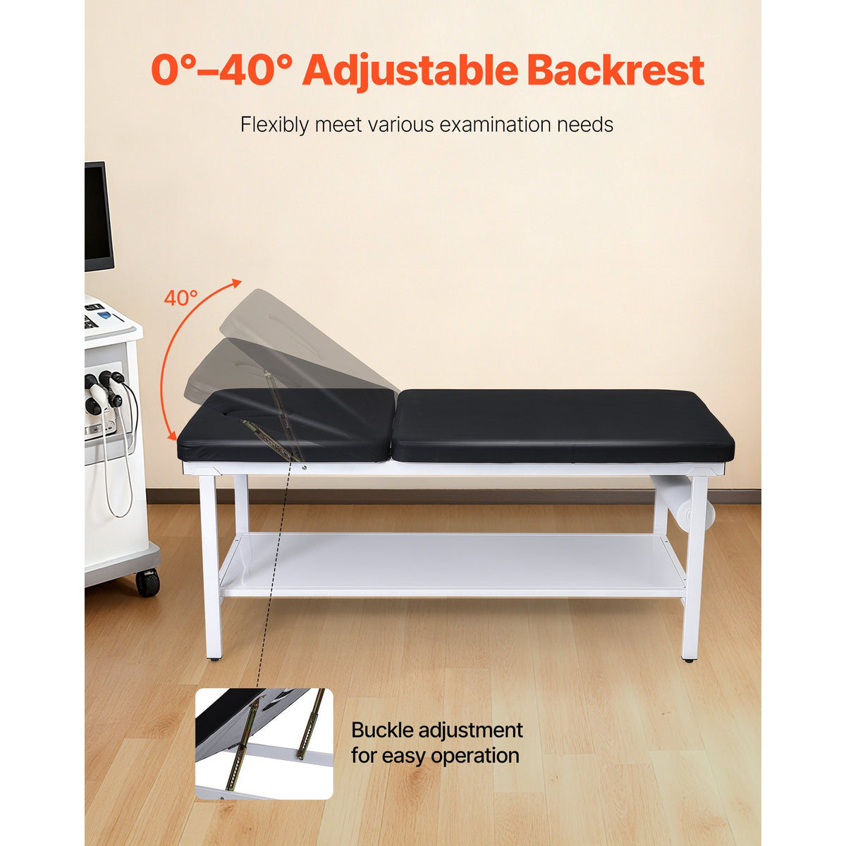 VEVOR Medical Exam Table 500lb Adjustable Backrest Treatment Table Local Pickup