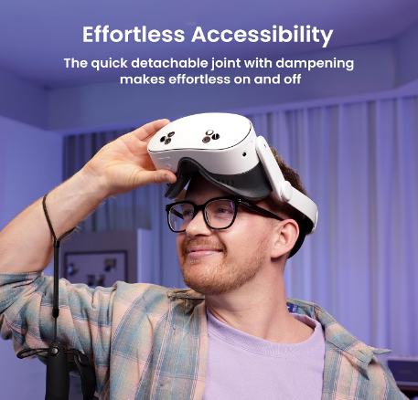 KIWI design K4 Head Strap for Meta Quest 3/3S VR Comfort Adjustable White