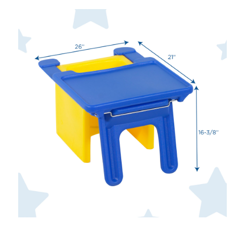 Children's Factory Edutray Desk Attachment for Chair Cube Blue TRAY ONLY