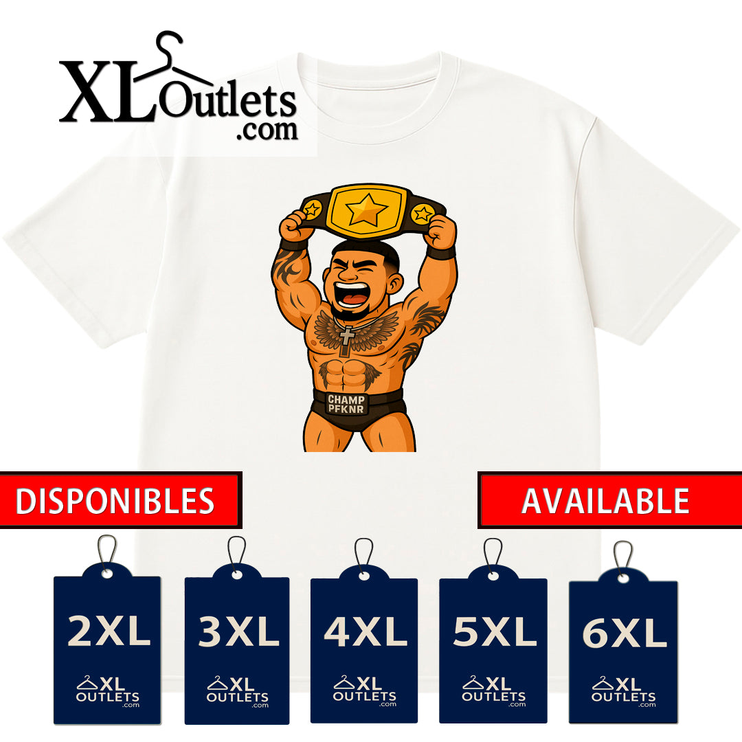 T-shirt |  El Champion de PFKNR  | 96 | Size - Small, Medium, Large, XL, 2XL, 3XL, 4XL, 5XL, 6XL | 100% COTTON