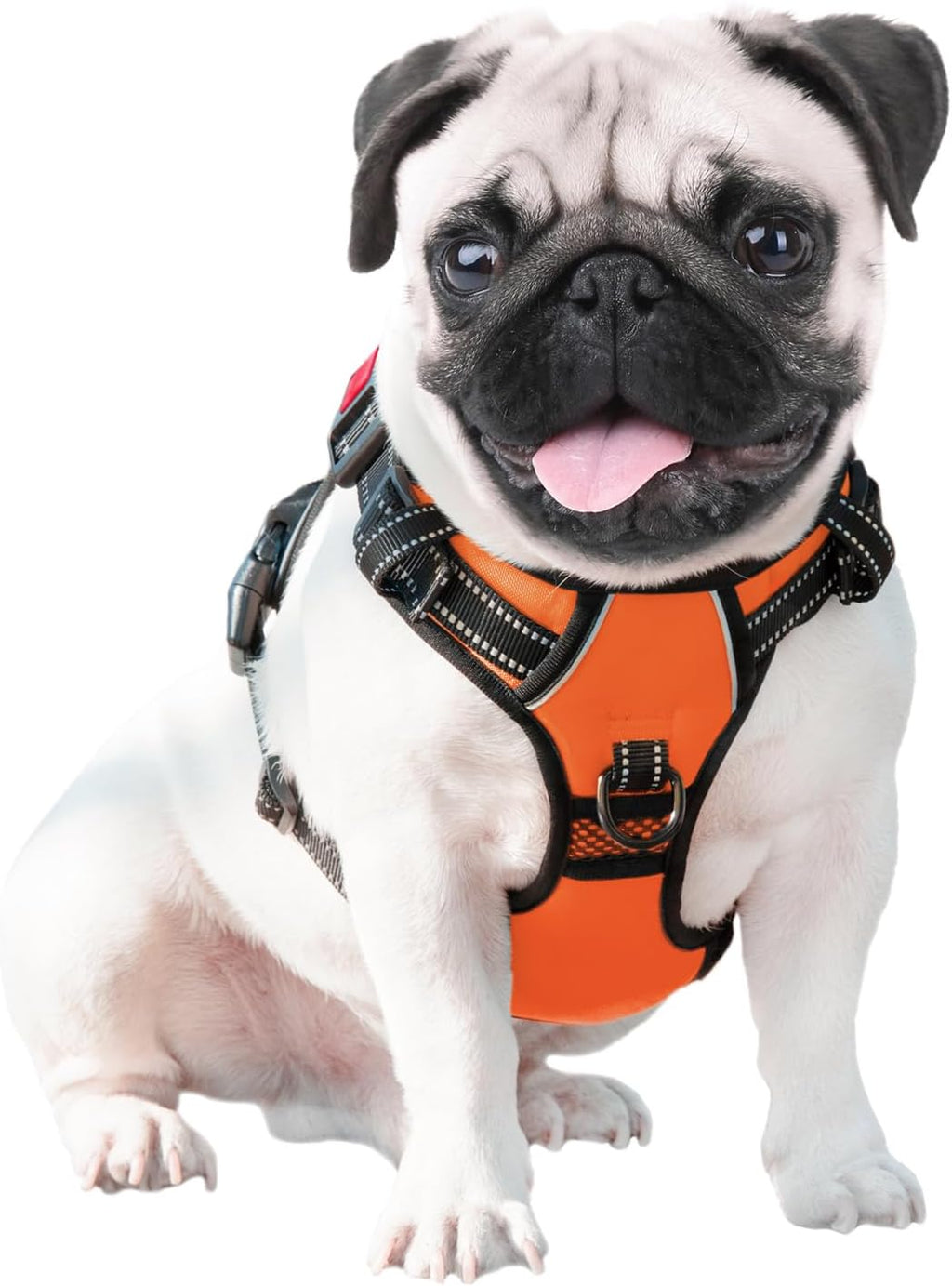 PHOEPET No Pull Dog Harness Orange Reflective Adjustable Comfortable S – M – L - XL
