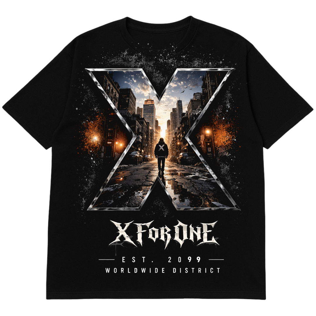 X For One City X Graphic T-Shirt – Plus Size XL-10XL – Worldwide District
