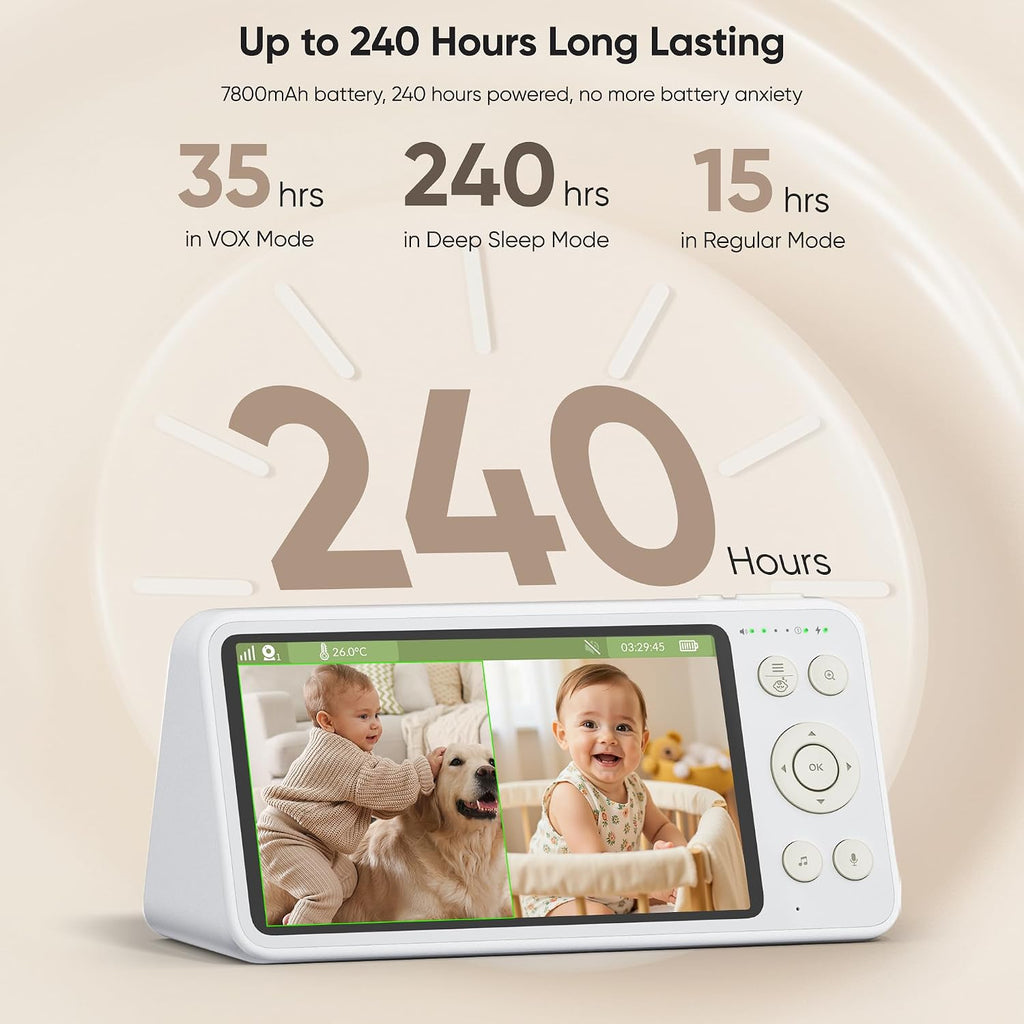 Bonoch 5.5" 2K Baby Monitor Parent Unit BBM14 BBM16 Open Box Charger Included