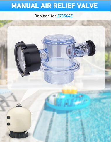 Sejaede 273564Z Pool Filter Air Relief Assembly for Pentair Triton II C-3