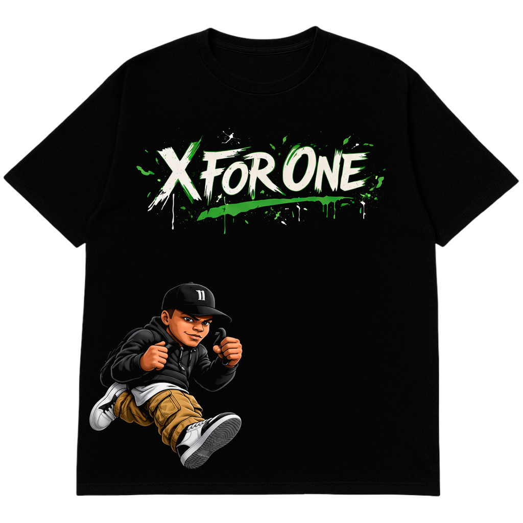 X For One Chase The Bag Graphic T-Shirt – Plus Size XL-10XL