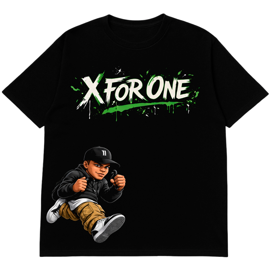 X For One Chase The Bag Graphic T-Shirt – Plus Size XL-10XL