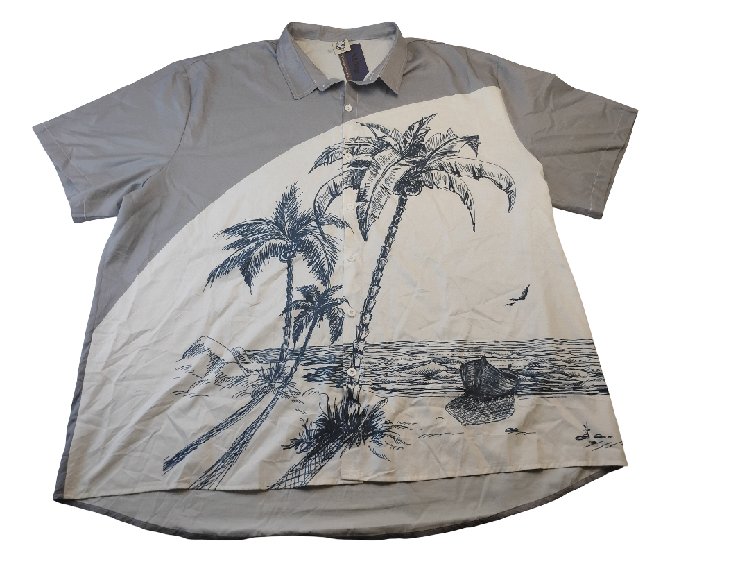 Camisa manga corta muy bonita y con estilo | Size 4XL