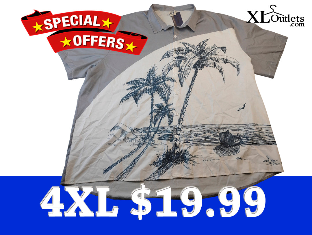 Camisa manga corta muy bonita y con estilo | Size 4XL