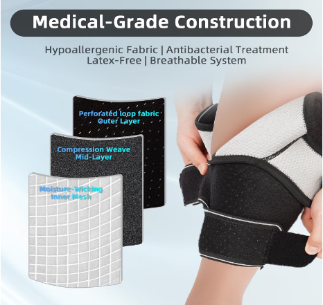 Feamero Plus Size Calf Compression Wrap Lymphedema Leg Brace Tall 3XL Black