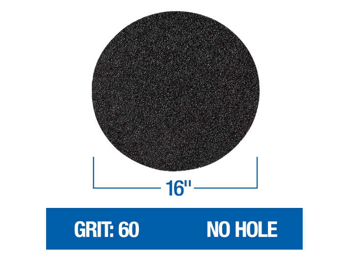 Mercer 44816060 16" Double-Sided Floor Sanding Discs 60 Grit No Hole 20-Pack