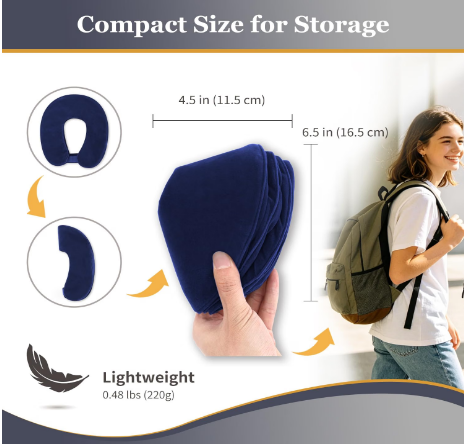 S Electric Cervical Neck Traction Device – Automatic Inflatable Neck Stretcher 12"-17"