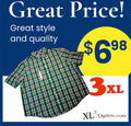 Camisa de manga corta de botones | Marca George 3XL| 3XG 54-65