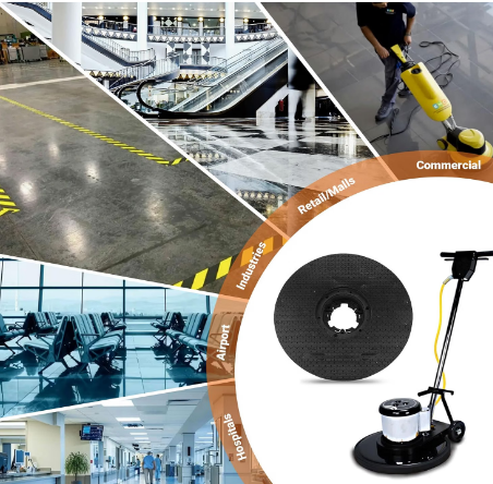 Dilomber 16" Floor Buffer Pad Driver Holder w/ 2" Riser for 17" Floor Machines